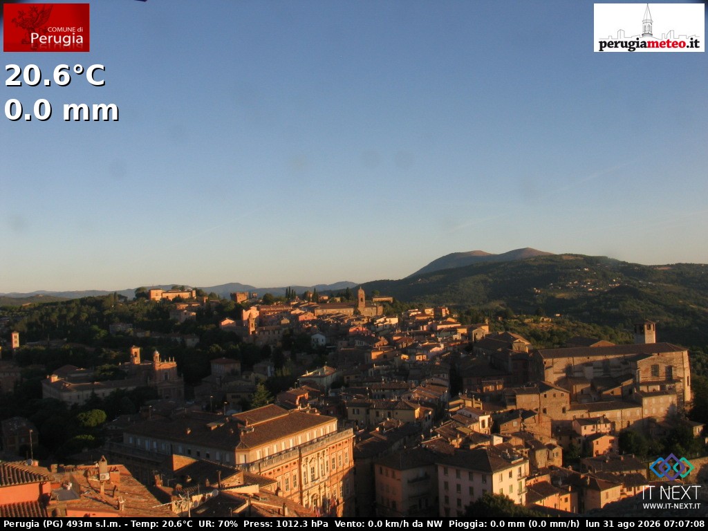 Archiv Foto Webcam Perugia - Umbrien