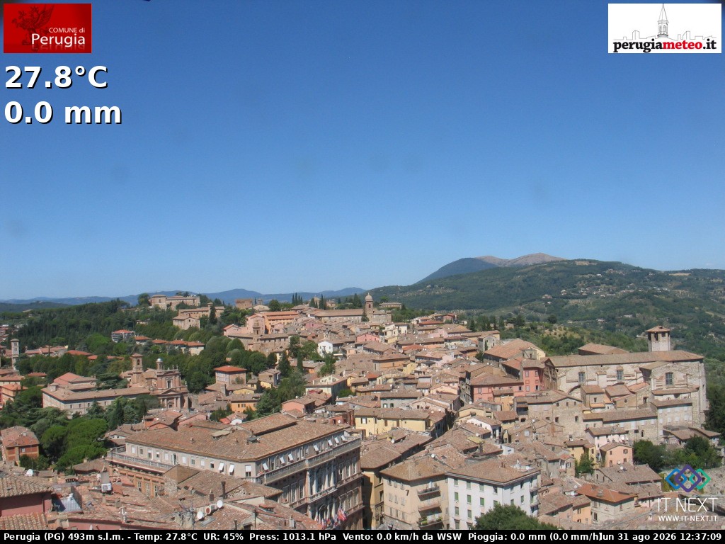 Archiv Foto Webcam Perugia - Umbrien
