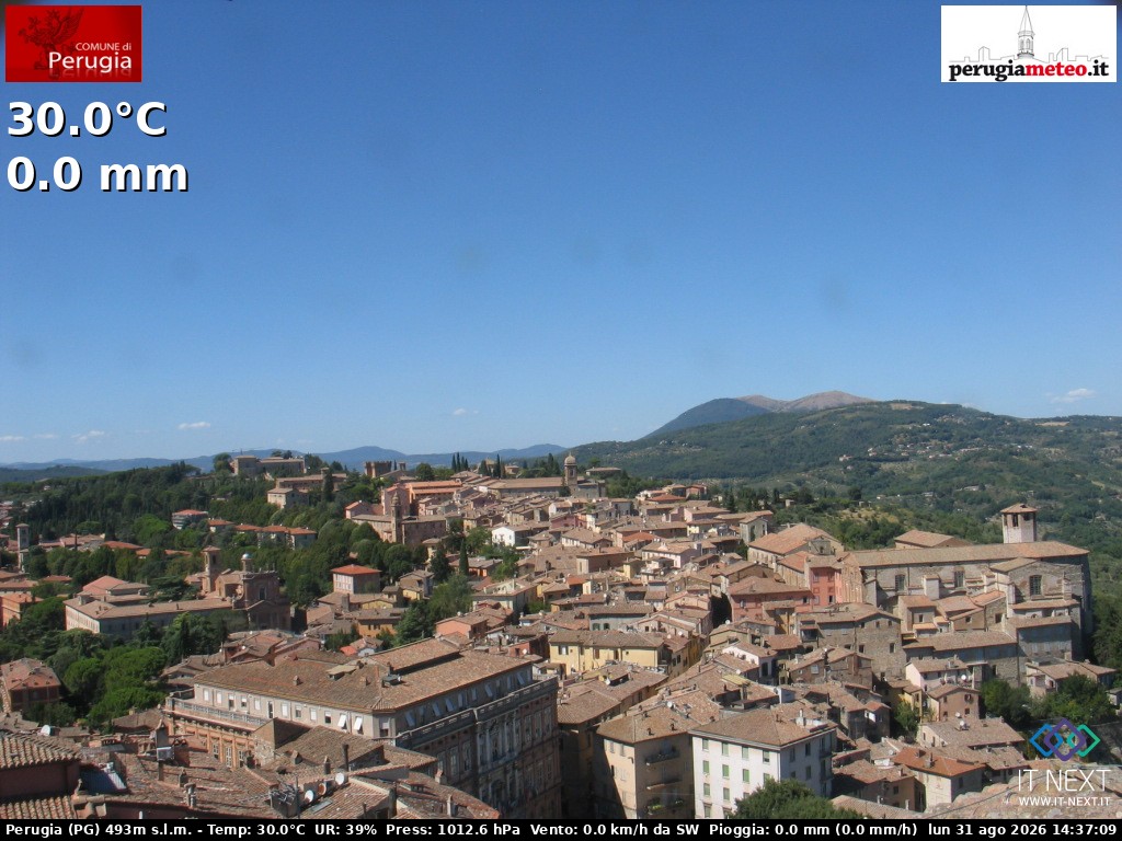 Archiv Foto Webcam Perugia - Umbrien