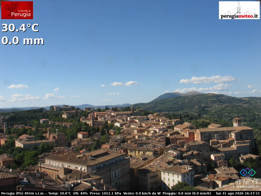 Archiv Foto Webcam Perugia - Umbrien