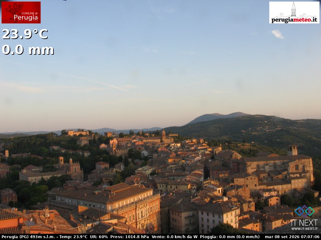 Archiv Foto Webcam Perugia - Umbrien
