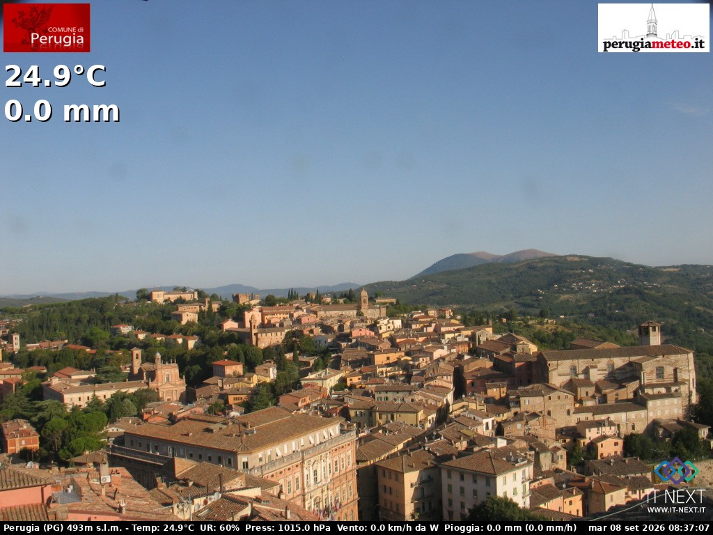 Archiv Foto Webcam Perugia - Umbrien