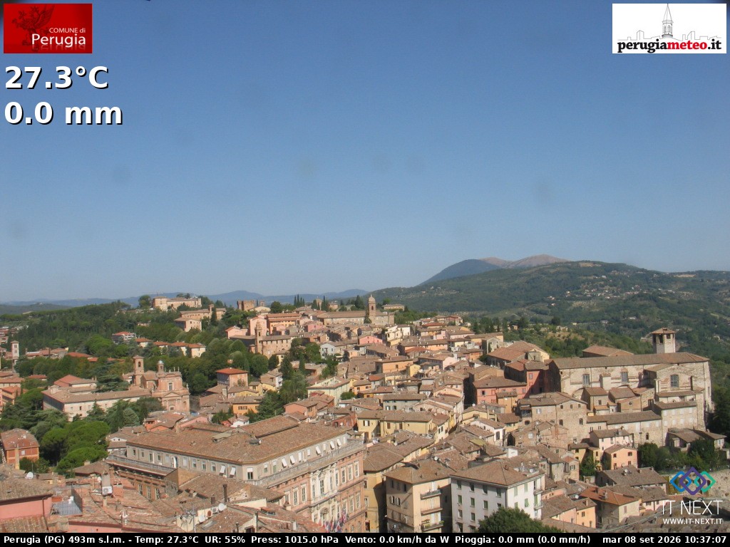 Archiv Foto Webcam Perugia - Umbrien