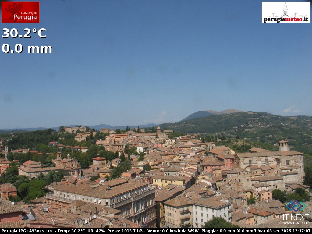 Archiv Foto Webcam Perugia - Umbrien