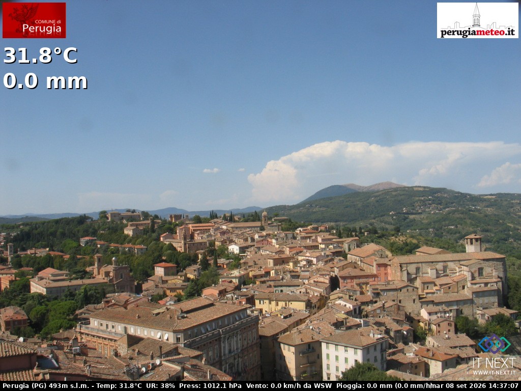 Archiv Foto Webcam Perugia - Umbrien