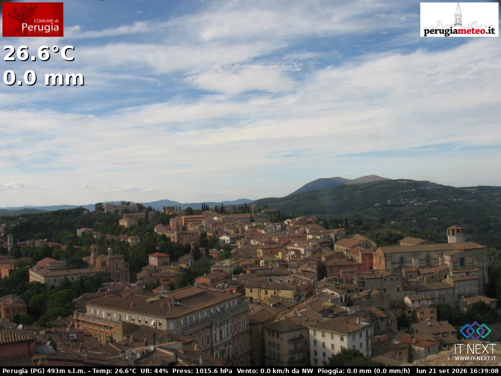 Archiv Foto Webcam Perugia - Umbrien
