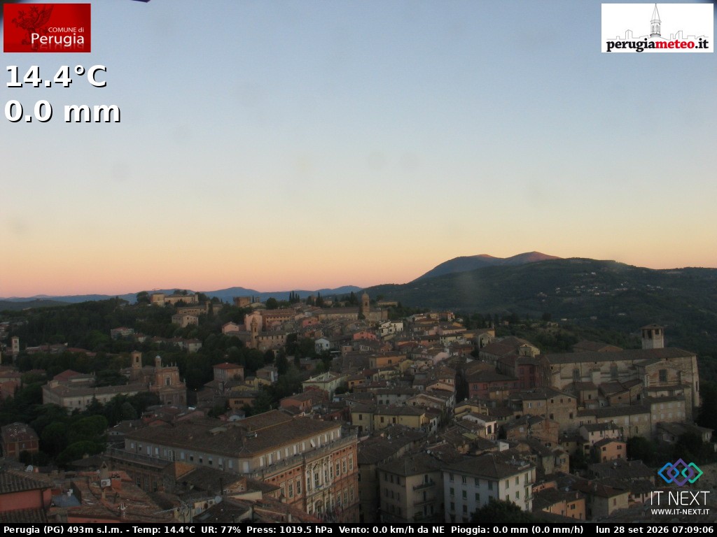 Archiv Foto Webcam Perugia - Umbrien