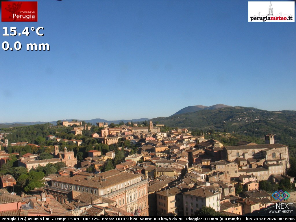 Archiv Foto Webcam Perugia - Umbrien