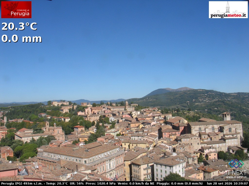 Archiv Foto Webcam Perugia - Umbrien