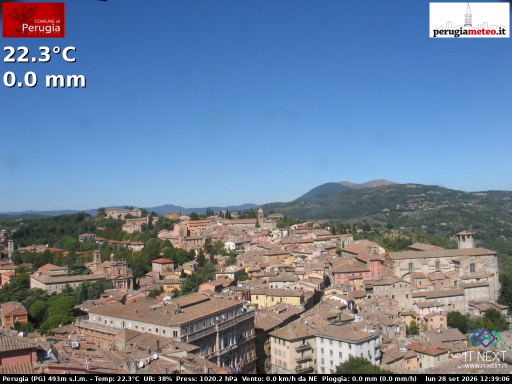 Archiv Foto Webcam Perugia - Umbrien