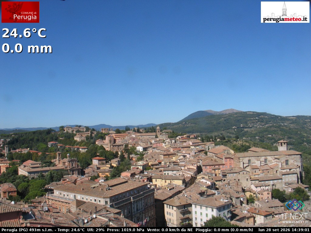 Archiv Foto Webcam Perugia - Umbrien