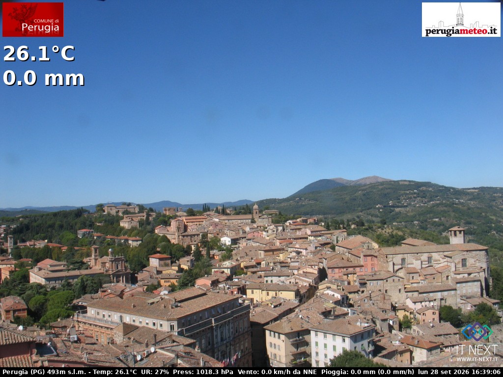 Archiv Foto Webcam Perugia - Umbrien
