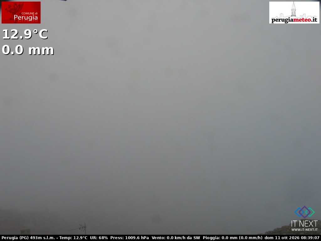 Archived image Webcam City of Perugia - Umbria