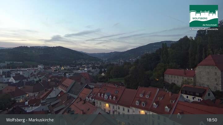 Archived image Webcam View of Wolfsberg in Lavanttal, Carinthia (Austria)
