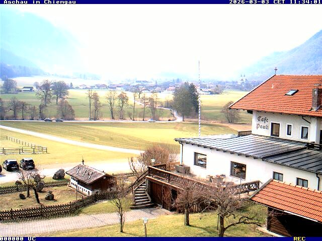 Archiv Foto Webcam Aschau im Chiemgau - Blick Richtung Süden auf Aschau