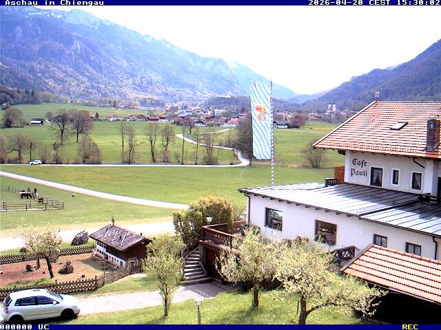 Archiv Foto Webcam Aschau im Chiemgau - Blick Richtung Süden auf Aschau