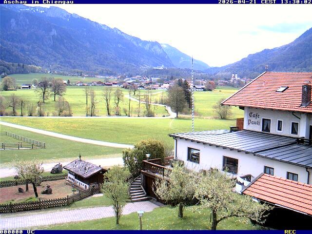 Archiv Foto Webcam Aschau im Chiemgau - Blick Richtung Süden auf Aschau