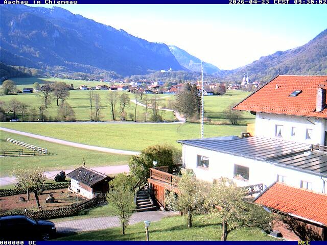 Archiv Foto Webcam Aschau im Chiemgau - Blick Richtung Süden auf Aschau