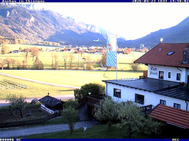 Archived image Webcam Aschau (Chiemgau) - Cafe Pauli