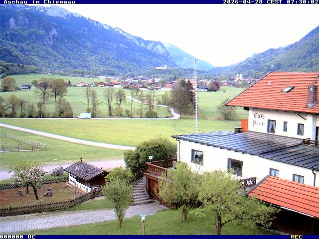 Archiv Foto Webcam Aschau im Chiemgau - Blick Richtung Süden auf Aschau