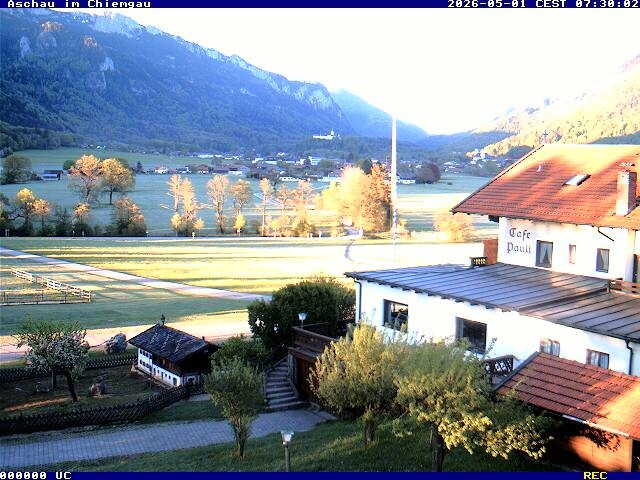 Archived image Webcam Aschau (Chiemgau) - Cafe Pauli