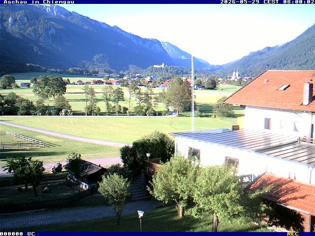 Archiv Foto Webcam Aschau im Chiemgau - Blick Richtung Süden auf Aschau