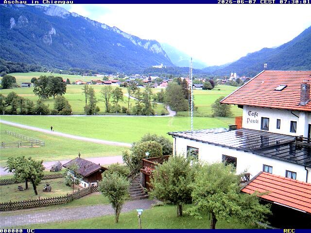 Archiv Foto Webcam Aschau im Chiemgau - Blick Richtung Süden auf Aschau