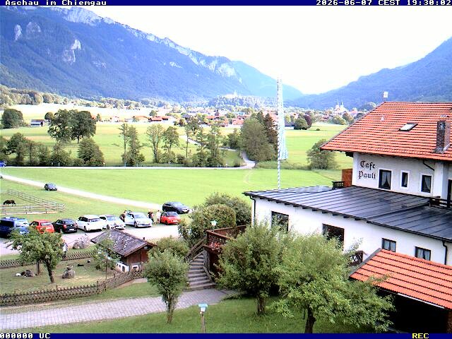 Archiv Foto Webcam Aschau im Chiemgau - Blick Richtung Süden auf Aschau