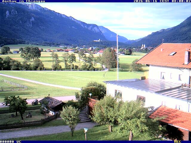 Archiv Foto Webcam Aschau im Chiemgau - Blick Richtung Süden auf Aschau