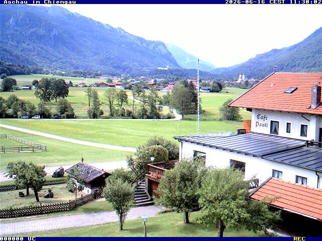 Archiv Foto Webcam Aschau im Chiemgau - Blick Richtung Süden auf Aschau