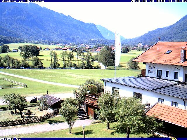 Archiv Foto Webcam Aschau im Chiemgau - Blick Richtung Süden auf Aschau