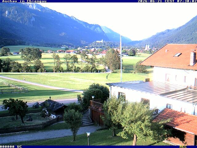 Archiv Foto Webcam Aschau im Chiemgau - Blick Richtung Süden auf Aschau