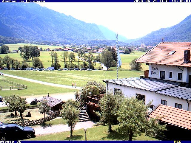 Archiv Foto Webcam Aschau im Chiemgau - Blick Richtung Süden auf Aschau