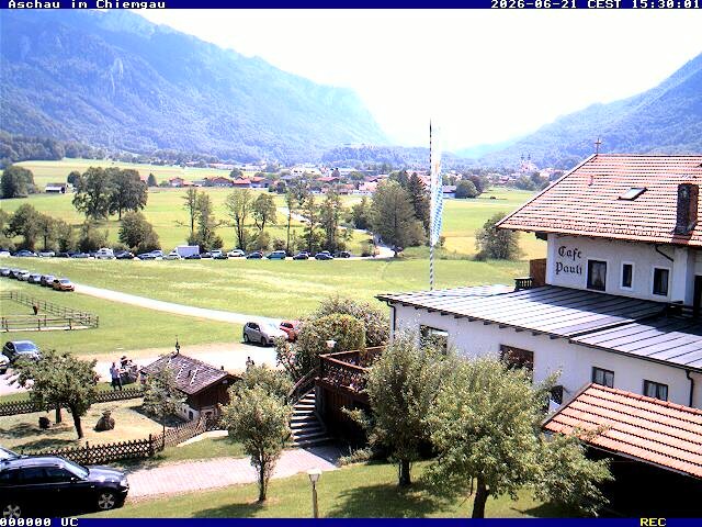 Archiv Foto Webcam Aschau im Chiemgau - Blick Richtung Süden auf Aschau