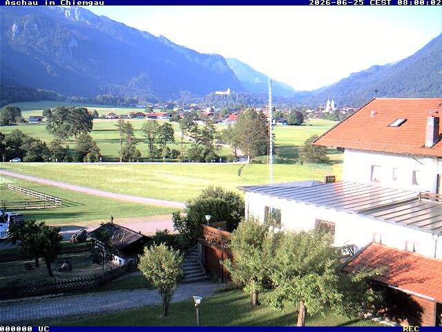 Archiv Foto Webcam Aschau im Chiemgau - Blick Richtung Süden auf Aschau