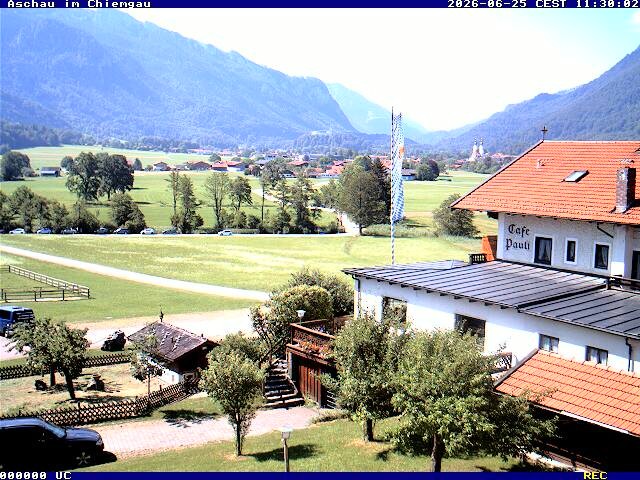 Archiv Foto Webcam Aschau im Chiemgau - Blick Richtung Süden auf Aschau