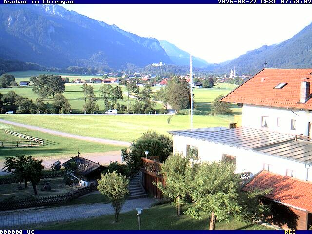 Archiv Foto Webcam Aschau im Chiemgau - Blick Richtung Süden auf Aschau