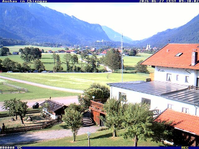 Archiv Foto Webcam Aschau im Chiemgau - Blick Richtung Süden auf Aschau
