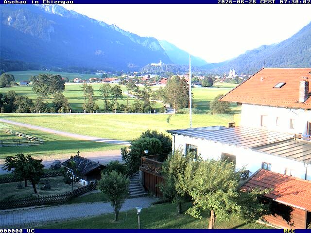 Archiv Foto Webcam Aschau im Chiemgau - Blick Richtung Süden auf Aschau