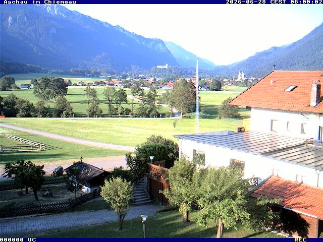 Archiv Foto Webcam Aschau im Chiemgau - Blick Richtung Süden auf Aschau
