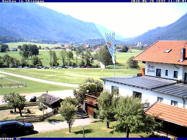 Archiv Foto Webcam Aschau im Chiemgau - Blick Richtung Süden auf Aschau