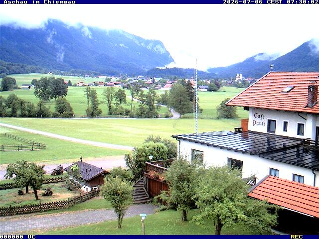 Archived image Webcam Aschau (Chiemgau) - Cafe Pauli