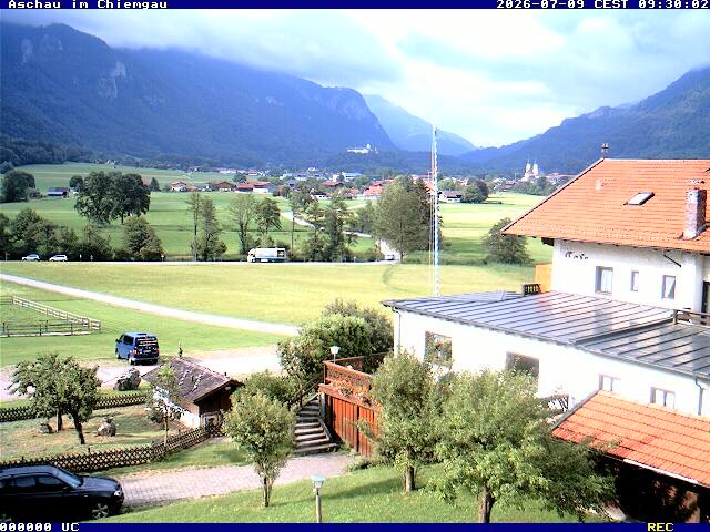Archiv Foto Webcam Aschau im Chiemgau - Blick Richtung Süden auf Aschau