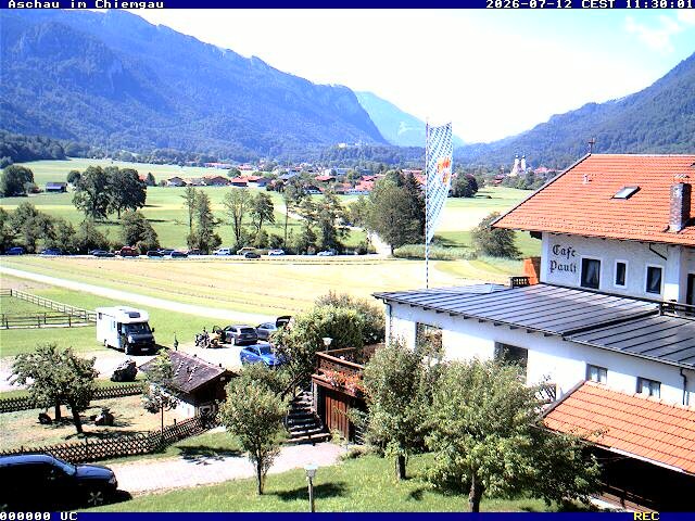 Archived image Webcam Aschau (Chiemgau) - Cafe Pauli