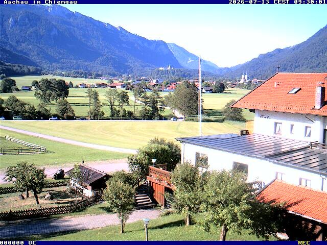 Archiv Foto Webcam Aschau im Chiemgau - Blick Richtung Süden auf Aschau