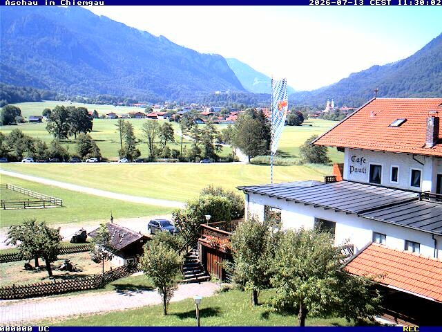 Archiv Foto Webcam Aschau im Chiemgau - Blick Richtung Süden auf Aschau