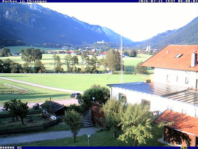 Archiv Foto Webcam Aschau im Chiemgau - Blick Richtung Süden auf Aschau