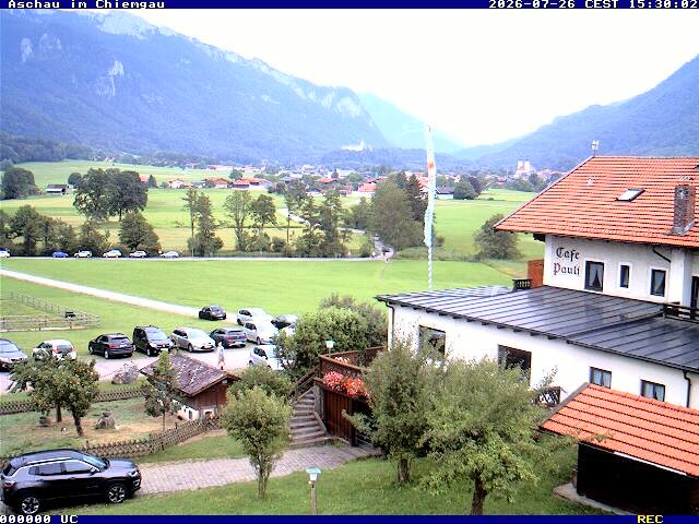 Archived image Webcam Aschau (Chiemgau) - Cafe Pauli