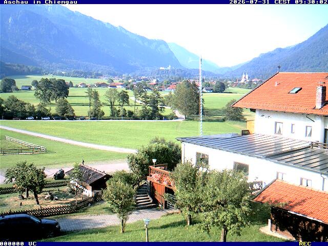 Archiv Foto Webcam Aschau im Chiemgau - Blick Richtung Süden auf Aschau