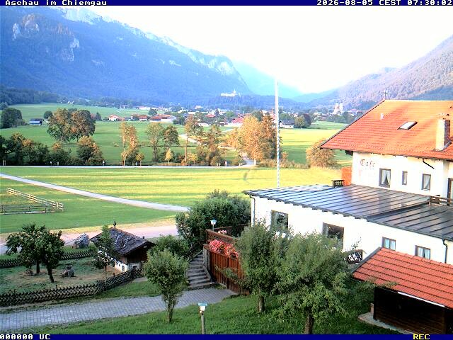 Archived image Webcam Aschau (Chiemgau) - Cafe Pauli